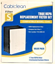 Cabiclean C545 H13 True HEPA & Carbon Replacement Filter Set for Air Purifiers