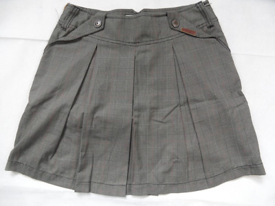 Khujo beautiful sporty checked casual skirt gray size S top OS918