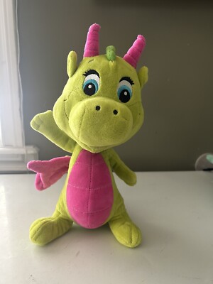 Simba Safiras Plush Dragon Xenia Neon Princess Green Pink Stuffed Toy