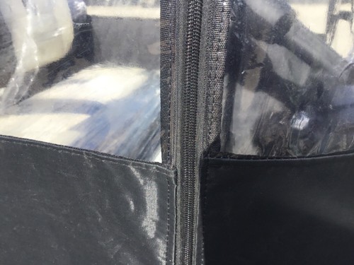 BLACK ENCLOSURE EVOLUTION D5 MAVERICK RANGER 4 PASSENGER SEAT GOLF CART COVER - Picture 5 of 6