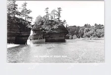RPPC Real Photo Postcard WI Wisconsin The Dells The Chippewa At Sugar Bowl