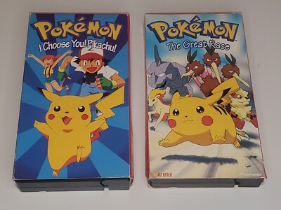 Vintage 1998 Nintendo POKEMON Pikachu The Great Race 2 Video VHS