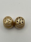 ViNTG Japanese Porcelain Salt/Pepper Shakers Shinzo Glaze Cork Bottomed — photo 3