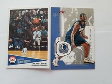 Michael Finley 2001-02 Fleer Exclusive #35 & 2001-02 Fleer Shoebox #121 (2)