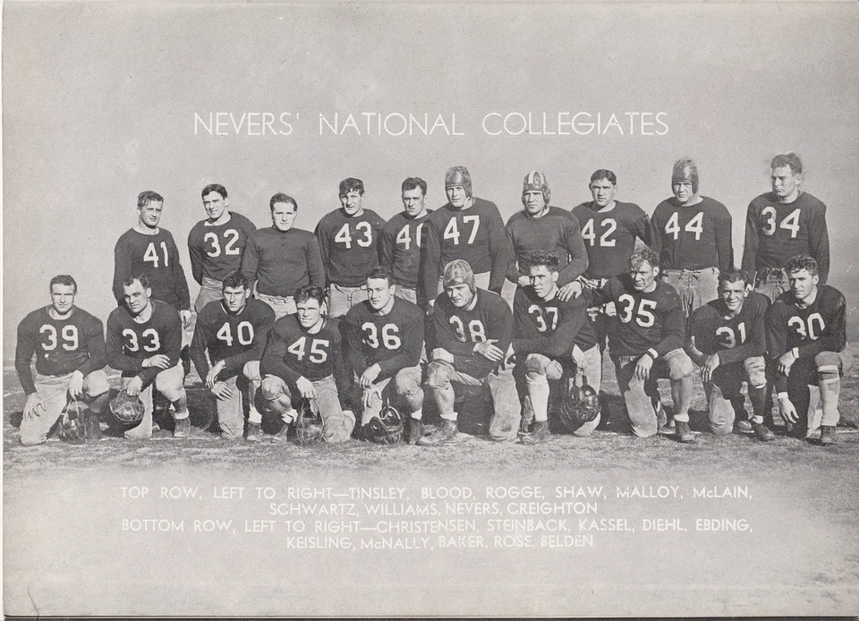 Frank Carideos All Stars 1932 v Ernie Nevers Ntl. Programa de fútbol universitario Foto 3 de 4