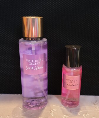 Lot of 2 Victoria's Secret Body Mists: ''Love Spell'' & ''Pure Seduction''