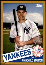 Giancarlo Stanton 2020 Topps 1985 35th Anniversary Series 2 5x7 Gold #85TB-29 3/