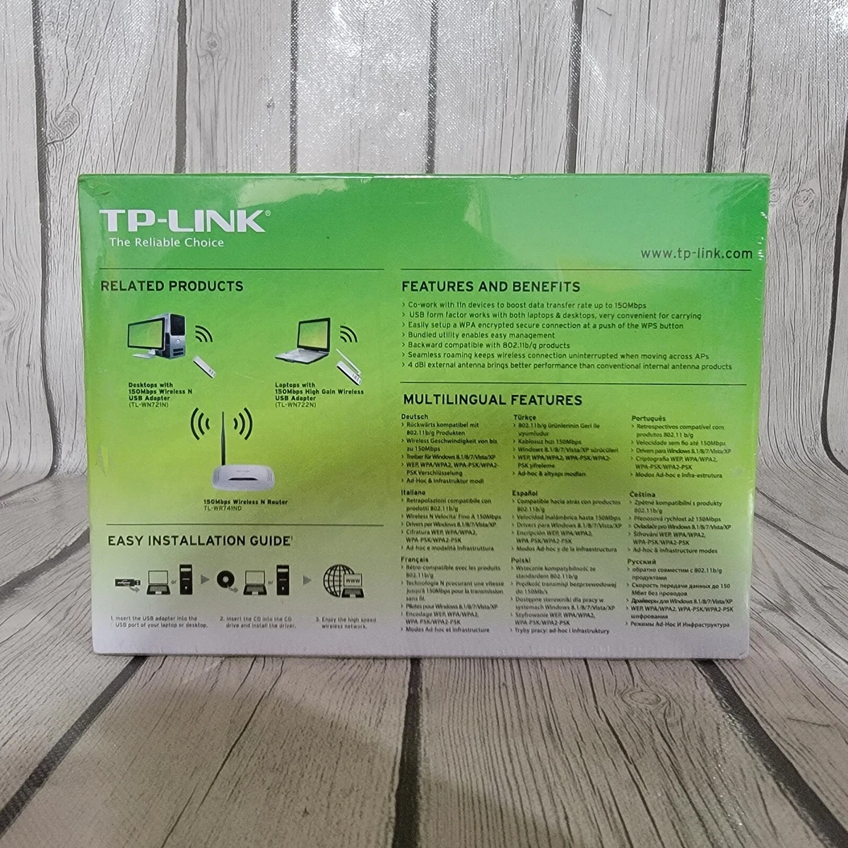 Brand New TP-LINK 150Mbps High Gain Wireless USB Adapter Model TL.