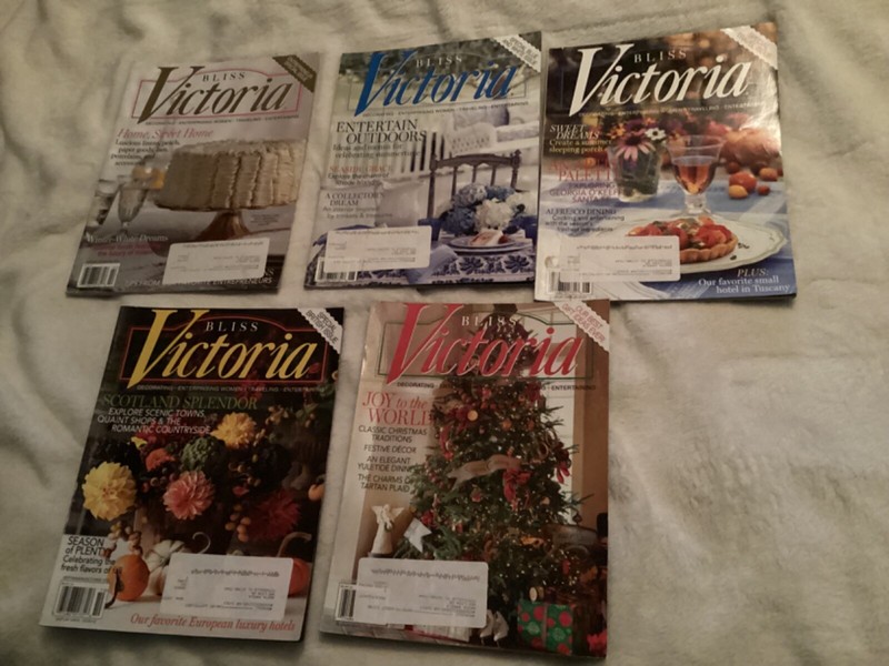 Victoria Magazine Lot of 5. 2012
