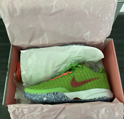 Nike Lebron James XX 20 Stocking Stuffer Christmas Men's Size 12 Green LA  LAKERS - Main Image