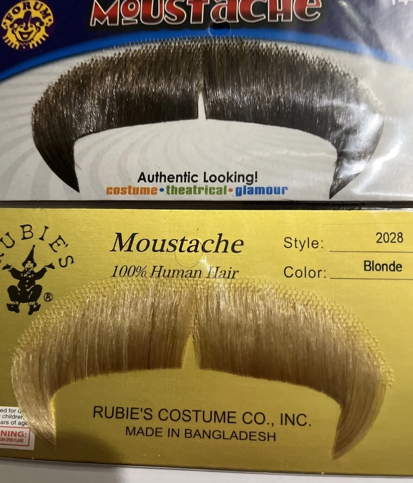 BIGOTES TEATRALES - 100% CABELLO HUMANO WINCHESTER BIGOTE RUBÍES 2028 ELIGE CUALQUIERA 1 Foto 2 de 4