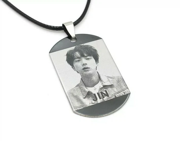 BTS JIN Stainless Steel Pendant Necklace Bangtan Boys Kim Seok jin