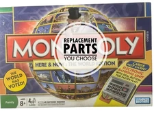 Monopoly Here Now: Electronic Banking World Edition REPLACEMENT PARTS YOU PICK