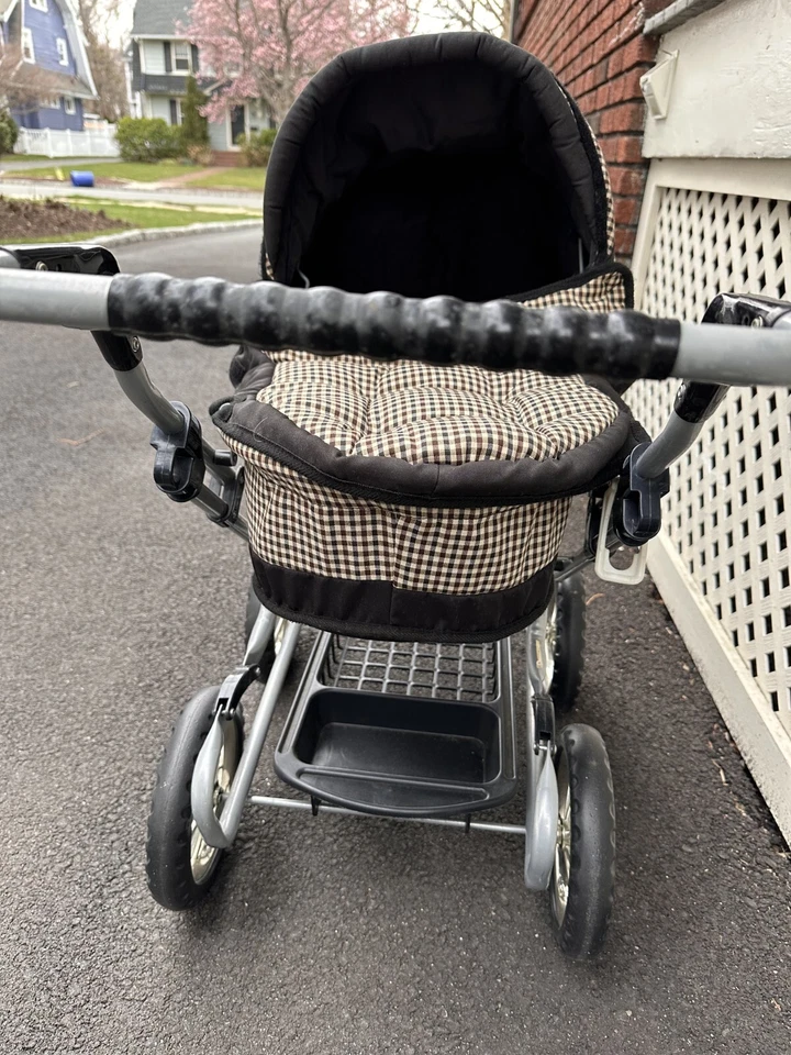 Cochecito de juguete Silver Cross Dolls Ranger - Muñeca cochecito para niños negro/marrón Foto 4 de 4