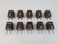 10 X Schuko Stecker Braun Pvc Schutzkontakt Stecker Braun Zentrale EinfüHrung