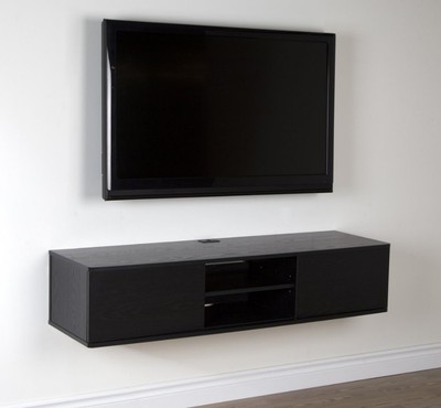 Wall Mount TV Stand Media Console Center Storage Shelves ...