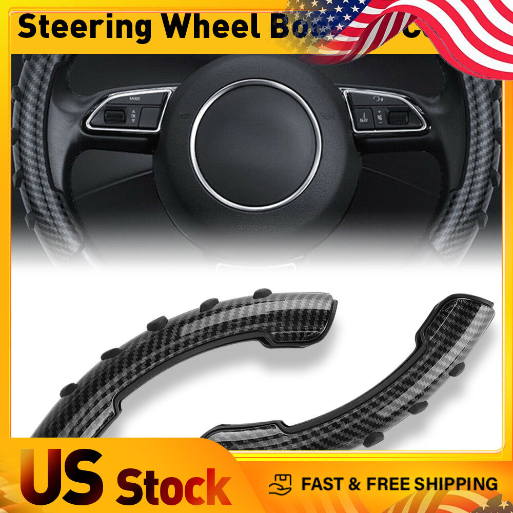 Carbon Fiber Car Universal Steering Car Wheel Accessories Booster Non-Slip Cover