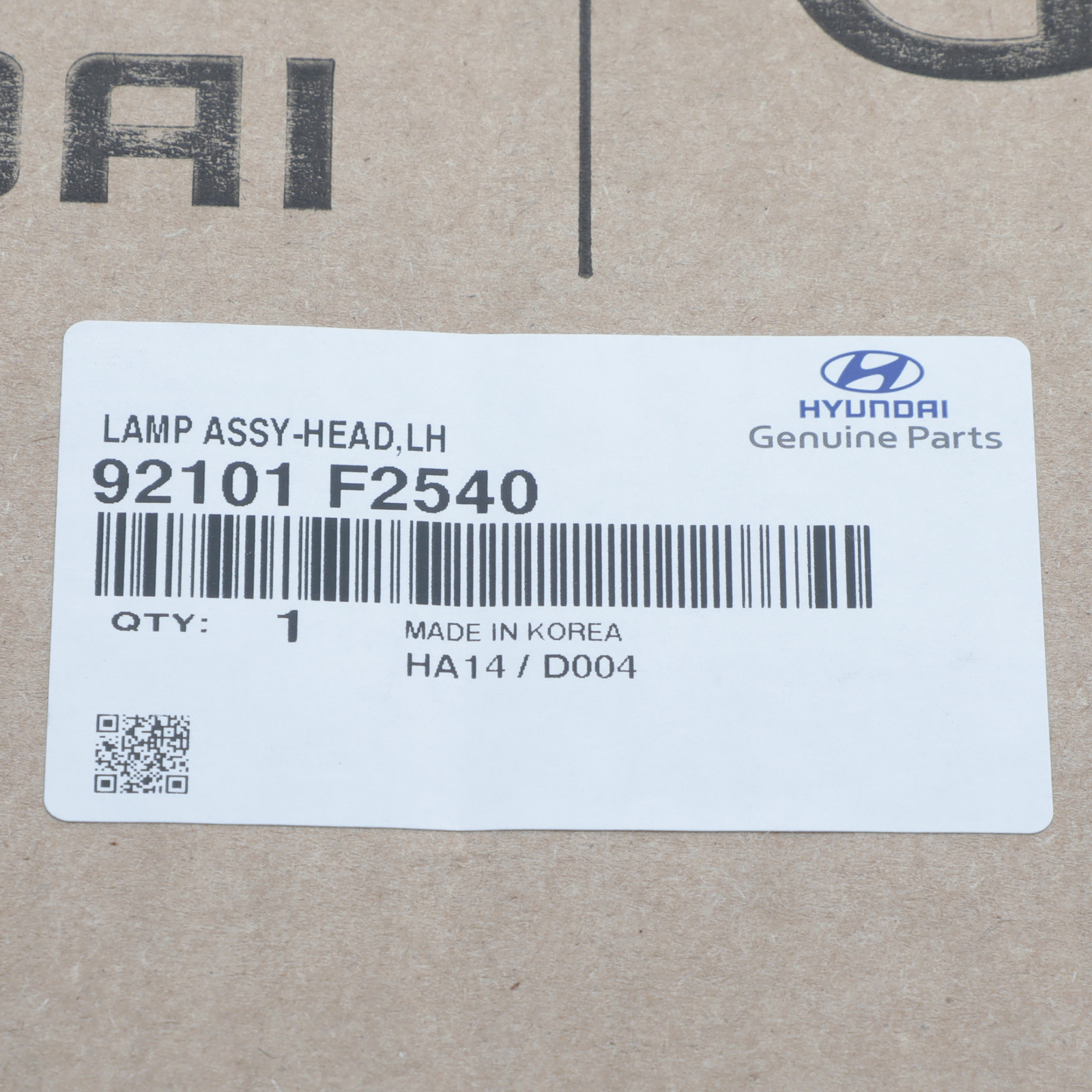 OEM NEW HYUNDAI 20192020 Elantra Left Headlight Assembly 92101F2540