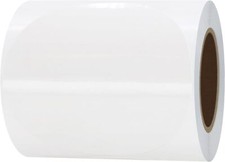 200 Count 3 Inch Round White Transparent Adhesive Labels For Craft And Office...