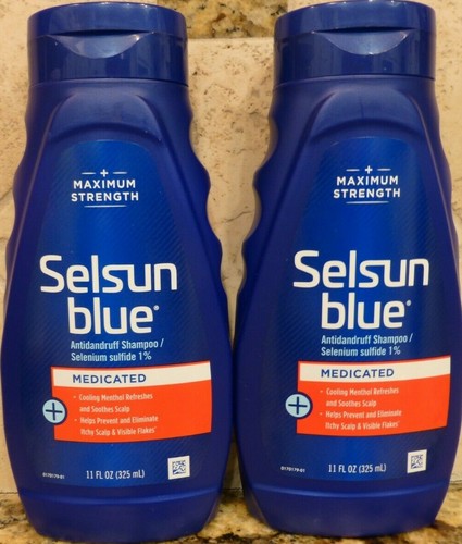 2) SELSUN BLU shampoo antiforfora-Medicato con mentolo - 11 OZ | eBay