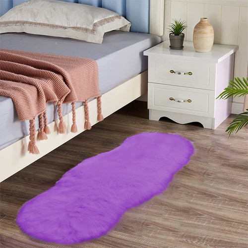 Latepis Faux Fur Sheepskin Area Rugs Soft Shaggy Carpet for Living Room Bedroom - Picture 213 of 219