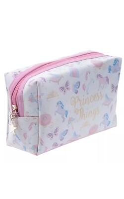 Handy PVC Make Up Toilette Wash Bag Unicorn Princess UK