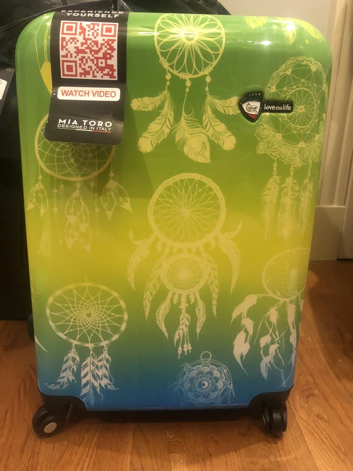 Mia Toro 24"  Dream catcher Print Rolling Spinner Suitcase Luggage NEW NWT - Image 2 of 4