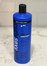 Curly Sexy Hair Curl Enhancing Conditioner 33.8 oz, 1L, Sea Algae Cacay Oil