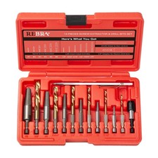 Screw Extractor and Left-Hand Drill Bit Set, Easy Out Broken Bolt Remover Revers