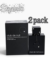 2 PACK Club De Nuit Intense By Armaf 3.6oz./105ml Edt Spray For Men New In Box