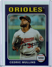 2024 Topps Heritage - Chrome Purple Refractor Cedric Mullins #479