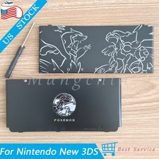For Nintendo New 3DS Black A  E Cover Housing Shell Plate Case Pok mon