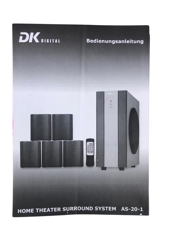 DK Digital AS-20-I Heimkinosystem 5.1 Surround Sound System Neu - Bild 3 von 4