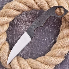 8'' 1095 High Carbon Steel Knife Blank Blade DIY Bushcraft Hunting Knife Making