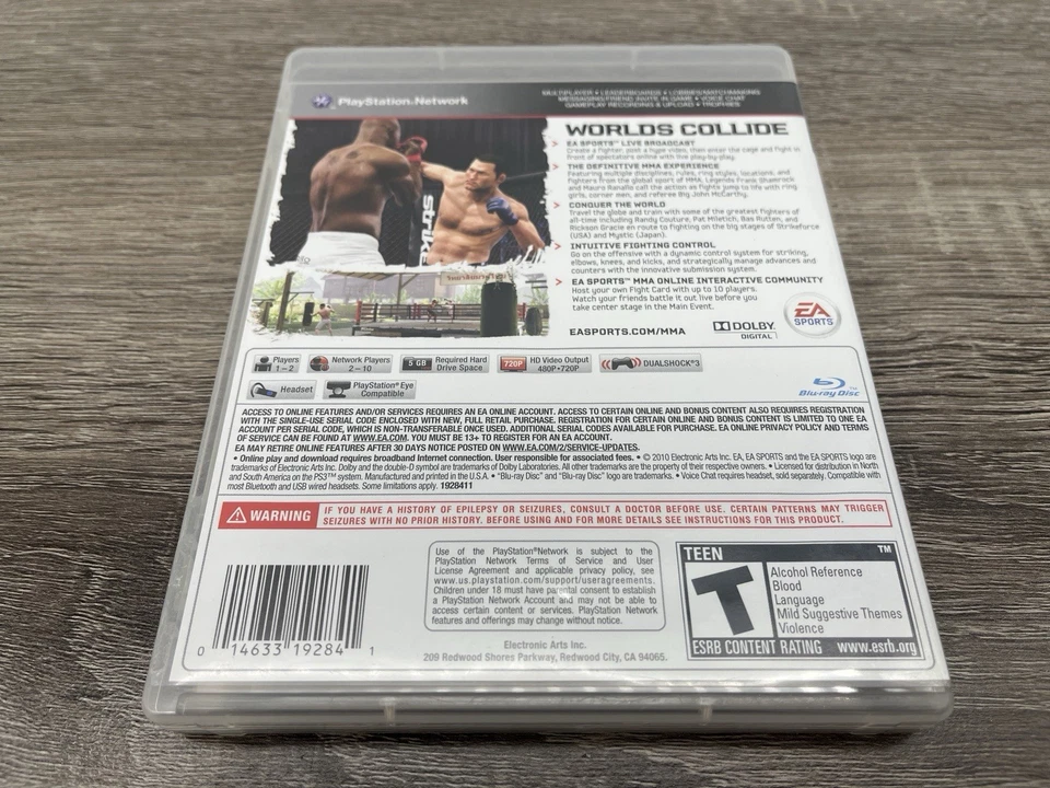 EA Sports MMA (Sony PlayStation 3, 2010) Complete with Manual CIB - Image 2 of 4