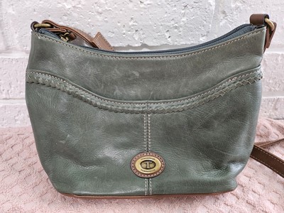 TIGNANELLO Vintage Rare Green Crossbody Shoulder Bag 10.5'' X 6'' X 3.5''