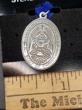 First Holy Communion Sterling Silver Catholic Medal Pendant