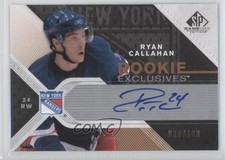 2007 SP Game Used Edition Rookie Exclusives 28/100 Ryan Callahan #RE-CA Auto 0c3