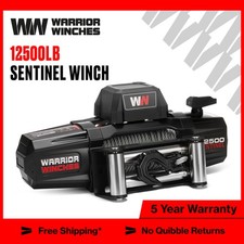 Warrior Winches Sentinel 12500lb Electric Winch - 12v Steel Rope