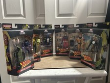 Lote de figuras de X-Men de Marvel Legends rompehuesos BAF Wave completo Havoc Sabretooth