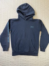 Quiksilver Surf Hoodie Youth Small Blue Graphic Back Logo Pullover