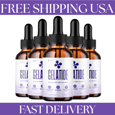 (5 Pack) Gelatide Drops Advanced Health & Fitness Supplement Gela Tide 150 Servs