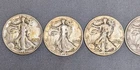 5 Coin Lot Walking Liberty Half Dollars 1941 & 1943 90% Silver NO Junk Silver