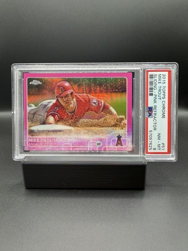 2015 Topps Chrome - Mike Trout #51 Pink Refractor PSA 8 Angels