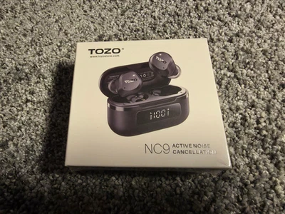 TOZO NC9 Hybrid Active Noise Cancelling Wireless Bluetooth Earbuds - Black