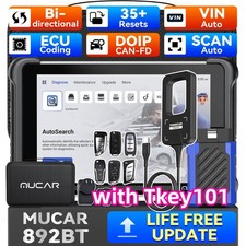MUCAR 892BT w/ Thinkcar TKEY101 Car Key Programmer Bidirectional Scan Tool Set