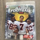 All-Pro Football 2K8 For Sony PlayStation 3 PS3 Complete CIB Free Shipping