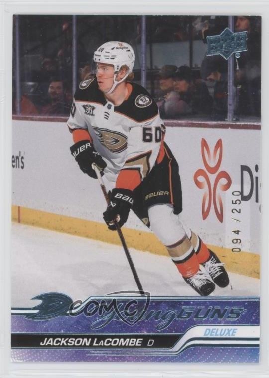 2023-24 Upper Deck Series 2 Young Guns Deluxe /250 Jackson LaCombe #456 1qv8