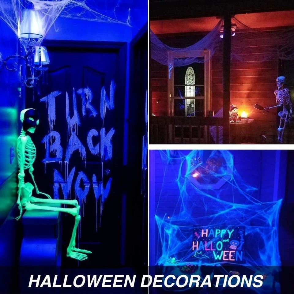 12W E26 UV Black Light Bulbs for Enchanting Glow Parties - 50,000 Hour Lifespan - Image 4 of 4