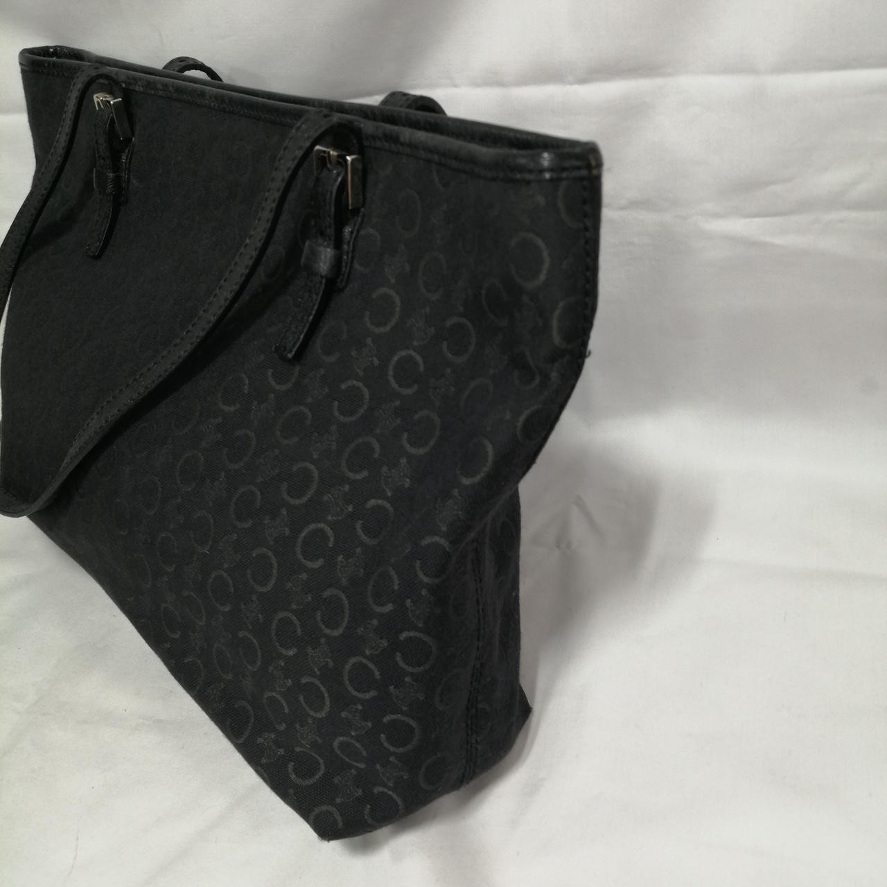 Handbag Model Blk Allover Pattern Macadam Scratch… - image 4